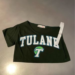Tulane one shoulder strap T-shirt